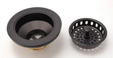 Solid Brass Duo Basket Strainer, for Kitchen Sinks (Oil Rubbed Bronze)