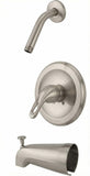 Trim Kit for 1-handle Tub & Shower Valve, Fit Delta Delta 600 Series Washerless-cartridge Shower Valves, Metal Loop Handle, Brushed Nickel Finish -By Plumb USA 34091BN+