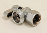 1/4 Turn Ball Pattern Washing Machine Valve, 1/2" FIP (Threaded) X 3/4" Hose - By Plumb USA