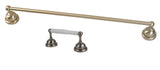 Plumb USA Bathroom Accessories, 24" Towel Bar and Toilet Paper Holder, Satin Nickel Finish 64924X2AC