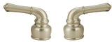 Plumb USA Lever Handles, 2 Pcs (1 Cold and 1 Hot) Fit Delta, Peerless Washerless Faucets 32316SNX2