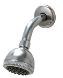 8" Two-way Tub & Shower Valves, Chrome Finish, Porcelain Cross Handles, Compression Stems - By Plumb USA 34260