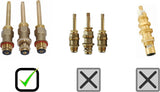 Trim Kit for 2-handle Shower & Tub Valve, Fit Price Pfister Compression Stem Showers, Brush Nickel Finish, With Metal Verve Handles -By Plumb USA