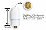 Bathtub Drain Plug Drain Stopper, Tip-Toe Bath Plunger (5/16 Inch, Chrome)