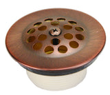 Brass Bathtub Drain, Waste and Overflow, Antique Copper Finish, Trip Lever Type - By Plumb USA