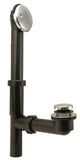 1 1/2" PVC Tubular Bathtub Waste And Overflow Assembly, Chrome Plated - Plumb USA