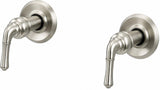 Plumb USA 2-Handle Shower Trim Kit, Brushed Nickel, Fits Delta Washerless