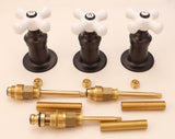 Fits Gerber 87-215 Old Style Repair Kit, Pocelain Handles, Oil Rubbed Bronze Finish, With Stems - By Plumb USA