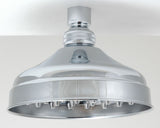 6" Rain Shower Heads, Solide Brass Construction, Brass Tips, Chrome Finish - By PlumbUSA