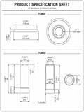 Plumb USA Trim Kit for 2-Handle Shower Valve, Fit Delta Monitor Shower, Brushed Nickel Finish 38828SN
