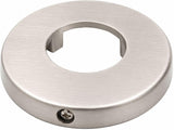 Plumb USA Shower Trim Kit Fits Price Pfister Crown Imperial Shower Faucet, with Porcelain Handles, Satin Nickel Finish