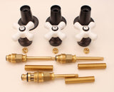Fits Gerber 87-215 Old Style Repair Kit, Pocelain Handles, Oil Rubbed Bronze Finish, With Stems - By Plumb USA
