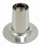 3-handle Tub & Shower Faucet, Without Shower Head. Operated by Compression Stems - By PlumbUSA (Chrome)