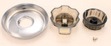Shower Faucet Trim Kit, Generic Mixet Shower Kit, Chrome Finish W. Smoke Handles - By PlumbUSA