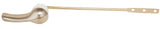 Toilet Tank Lever, Satin Nickel Handle, Frontal Mount - By PlumbUSA