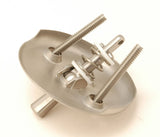 Trip Lever Face Plate for Waste & Overflow，Tub Drain Face Plate, Satin Nickel Finish - By Plumb USA