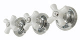 Plumb USA Trim Kit for 3-Handle Shower Valve, Fit Delta Washerless Shower, Chrome Finish