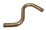 S-style Shower Arms High Rise Shower Arm, With Flanges, Brass Construction, Satin Nickel Finish, Raise up 4" - By PlumbUSA