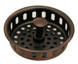 Solid Brass Duo Basket Strainer, for Kitchen Sinks