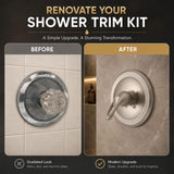 Repair Kit/Renovation Kit Fits Delta Faucet RP54870, Series 600 All Metal Parts Tub and Shower Trim Kit, With Lever-loop Handle, Satin Nickel Finish -By Plumb USA