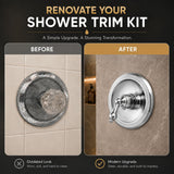 Repair Kit/Renovation Kit Fits Delta Faucet RP54870, Series 600 All Metal Parts Tub and Shower Trim Kit, Chrome Finish -By Plumb USA