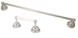 Plumb USA Bathroom Accessories, 24" Towel Bar and Toilet Paper Holder, Chrome Finish 64924X2AC