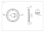 Flange Fits Delta 600, Peerless Washerless Shower Faucet, Chrome Plated - By Plumb USA
