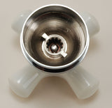 Trim Kit for Porcelain 3-handle Shower Valve, Fit Price Pfister Compression Stem Shower, Chrome Finish -By Plumb USA