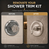 Repair Kit/Renovation Kit Fits Delta Faucet RP54870, Series 600 Tub and Shower Trim Kit, Satin Nickel Finish -By Plumb USA