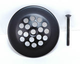 Tub and Shower Bath Grid Drain Strainer with Screw, 2-7/8 Inch, Oil Rubbed Bronze, 1-Pack, Grid Bathtub Strainer, Oil Rubbed Bronze Finish - By PlumbUSA 51055BOB