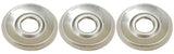 Shower Faucet Flange (3 Pieces) Fit Delta or Peerless 2- Or 3-handle Shower Valve, Chrome Plated - By Plumb USA