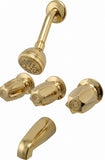 Polished Brass 3-Handle Shower Trim Kit, Fits Pfister 910-374/910-385