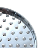 8" Rain Shower Heads, Solide Brass Construction, Brass Tips, Chrome Finish - By PlumbUSA
