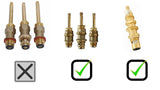 Shower Trim Kit Fits Price Pfister Crown Imperial Shower Faucet, with Porcelain Cross Handles, Oil Rubbed Bronze Finish -By Plumb USA