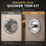 Repair Kit/Renovation Kit Fits Delta Faucet RP54870, Series 600 All Metal Parts Tub and Shower Trim Kit, With Lever-loop Handle, Chrome Plated - By Plumb USA