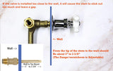 Trim Kit for 2-handle Tub & Shower Valve, Fit Price Pfister Compression Stem Showers, Polish Brass Finish -By PlumbUSA