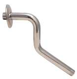 Z-style Shower Arms with Flanges, Lowers Existing Shower Head/Handheld Shower Unit by 7 Inch, Polished Chrome Finish - By PlumbUSA