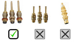 Trim Kit for 3-handle Shower Valve, Fit Price Pfister Compression Stem Showers, Brushed Satin Nickel Finish -By Plumb USA