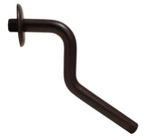 Z-Style Shower Arms with Flanges, Lowers Existing Shower Head/Handheld Shower Unit by 7 Inch, Oil Rubbed Bronze Finish - By PlumbUSA
