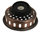 Solid Brass Duo Basket Strainer, for Kitchen Sinks