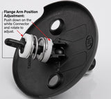 Plumb USA Hardware Handle, Chrome, for Bathtub Waste Overflow Drain, Trip Lever Face Plate, Includes Screws, Zinc Construction, Model 51047