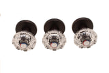Shower Remodel Kit Fits Price Pfister Crown Imperial Shower Faucet, with Acrylic Round Handles, Oil Rubbed Bronze Finish -By Plumb USA