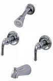 8" Two-way Tub & Shower Valves, Chrome Finish - By Plumb USA 34520