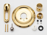 Trim Kit for 1-handle Tub & Shower Valve, Compatible with Delta 600 Series Washerless-cartridge Shower Valves, Metal Loop Handle, Polished Brass Finish -By Plumb USA 34091PVD+