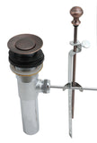 Lavatory Drain, Pop-up Drain, or Pop-up Assembly, Antique Copper Finish - By Plumb USA