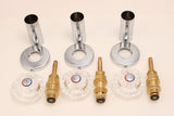 Shower Remodel Kit Fits Price Pfister Crown Imperial Shower Faucet, with Acrylic Round Handles, Chrome Finish -By Plumb USA