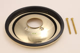 Shower Faucet Face Plate - Fit Delta, Peerless 1-handle Shower, Polish Brass Finish - By Plumb USA