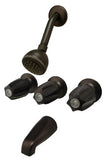 3-handle Tub & Shower Faucet, W. Compression Stems