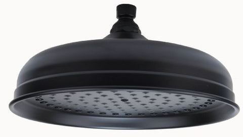 Rain Shower heads, Solid Brass Oil Rubbed Bronze Finish, 10"-diameter - By Plumb USA