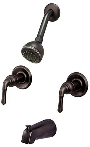 Trim Kit for 2-handle Shower & Tub Valve, Fit Delta, Peerless Washerless Shower, with Metal Lever Handles,Oil Rubbed Bronze Finish -By Plumb USA